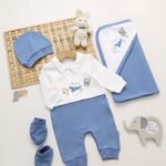 طقم الولادة والسبوع قطن حديث الولادة - أولادي