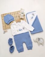 طقم الولادة والسبوع قطن حديث الولادة - أولادي