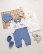 ⁦طقم الولادة والسبوع قطن حديث الولادة - أولادي⁩ - الصورة ⁦3⁩