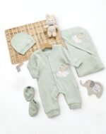 ⁦طقم الولادة والسبوع قطن حديث الولادة - أولادي⁩ - الصورة ⁦3⁩