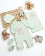 ⁦طقم الولادة والسبوع قطن حديث الولادة - بناتي⁩ - الصورة ⁦3⁩