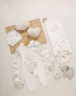 ⁦طقم الولادة والسبوع قطن حديث الولادة - بناتي⁩ - الصورة ⁦2⁩