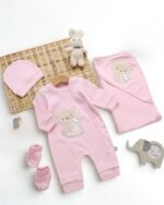 ⁦طقم الولادة والسبوع قطن حديث الولادة - بناتي⁩ - الصورة ⁦2⁩