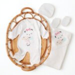 طقم الولادة والسبوع قطن حديث الولادة - بناتي