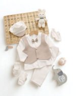 طقم الولادة والسبوع قطن حديث الولادة - أولادي