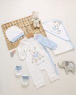 طقم الولادة والسبوع قطن حديث الولادة - أولادي