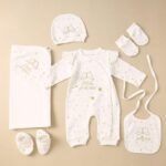 طقم سبوع ومستشفي قطن حديث الولادة - بناتي