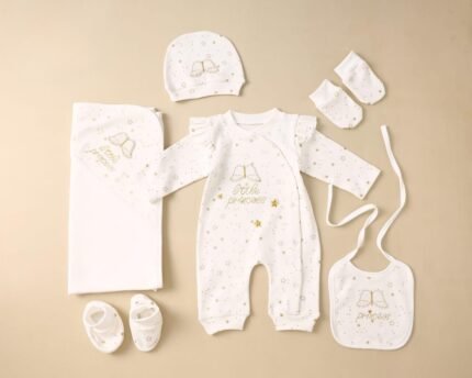 طقم سبوع ومستشفي قطن حديث الولادة - بناتي