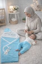 ⁦سيت بيبي حديث الولادة 3 قطع - السنافر⁩ - الصورة ⁦13⁩