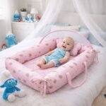 ⁦بيبي نست مع مخدة وناموسية - السنافر⁩ - الصورة ⁦8⁩