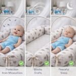 ⁦بيبي نست مع مخدة وناموسية - السنافر⁩ - الصورة ⁦4⁩