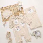 طقم الولادة والسبوع قطن حديث الولادة - أولادي