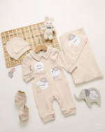 طقم الولادة والسبوع قطن حديث الولادة - أولادي