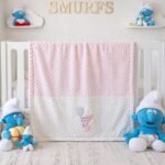 ⁦بطانية السنافر حفر مطبوع طبقتين سادة اسباني بابلي⁩ - الصورة ⁦4⁩