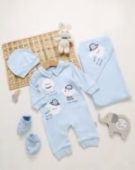 ⁦طقم الولادة والسبوع قطن حديث الولادة - أولادي⁩ - الصورة ⁦3⁩