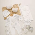 طقم الولادة والسبوع قطن حديث الولادة - بناتي