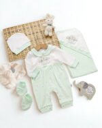 ⁦طقم الولادة والسبوع قطن حديث الولادة - بناتي⁩ - الصورة ⁦3⁩