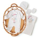 ⁦طقم الولادة والسبوع قطن حديث الولادة - بناتي⁩ - الصورة ⁦3⁩