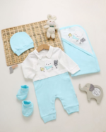 ⁦طقم الولادة والسبوع قطن حديث الولادة - أولادي⁩ - الصورة ⁦2⁩