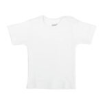 فانلة بيبي نصف كم كبسول أبيض سادة - جونيور