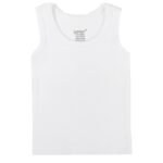 فانلة سبور بيبي أبيض سادة - جونيور