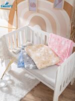 ⁦بطانية السنافر حفر مطبوع طبقتين سادة تركي⁩ - الصورة ⁦7⁩