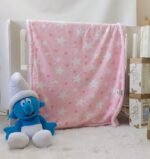 ⁦بطانية السنافر حفر مطبوع طبقتين سادة تركي⁩ - الصورة ⁦12⁩