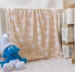 ⁦بطانية السنافر حفر مطبوع طبقتين سادة تركي⁩ - الصورة ⁦11⁩