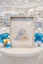 ⁦بطانية السنافر حفر مطبوع طبقتين سادة اسباني بابلي⁩ - الصورة ⁦5⁩