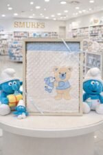 ⁦بطانية السنافر حفر مطبوع طبقتين سادة اسباني بابلي⁩ - الصورة ⁦7⁩