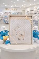 ⁦بطانية السنافر حفر مطبوع طبقتين سادة اسباني بابلي⁩ - الصورة ⁦6⁩