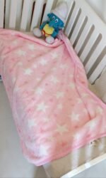 ⁦بطانية السنافر حفر مطبوع طبقتين سادة تركي⁩ - الصورة ⁦10⁩