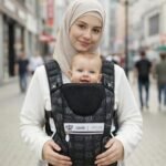 LEQUEEN Baby Carrier Carohat Black Crown