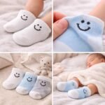 طقم شراب قطن 3 قطع لحديث الولادة - السنافر