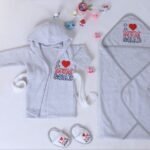 سيت برنص حمام 3 قطع قطن 100 % - السنافر