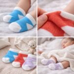 طقم شراب قطن 3 قطع لحديث الولادة - السنافر