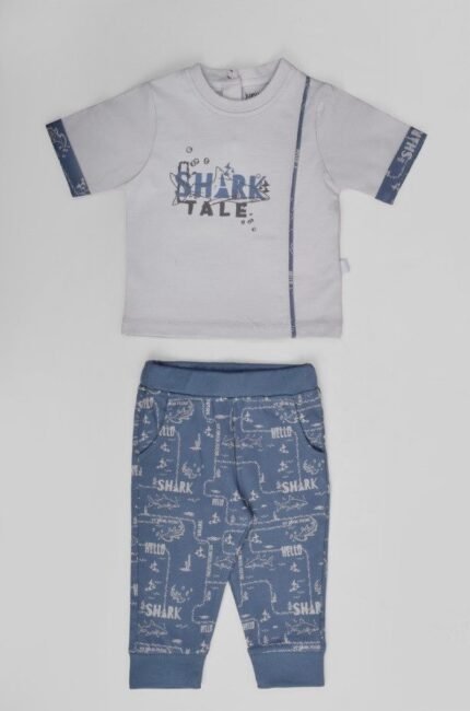طقم بيجامة تي شيرت وبنطلون - جونيور