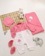 ⁦طقم الولادة والسبوع قطن حديث الولادة - بناتي⁩ - الصورة ⁦3⁩