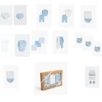 جيفت بوكس طقم السبوع والمستشفى 20 قطعة قطن لحديث الولادة - جونيور