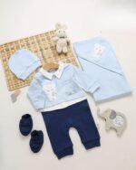 طقم الولادة والسبوع قطن حديث الولادة - أولادي