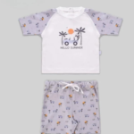 طقم بيجامة تي شيرت وشورت - جونيور