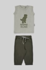 طقم بيجامة تي شيرت وبنطلون – جونيور