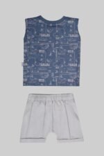 ⁦طقم بيجامة تي شيرت وشورت - جونيور⁩ - الصورة ⁦2⁩