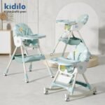 ⁦كرسي طعام كيديلو 8131A قابل للتحويل (قابل للطي + هزاز) — Kidilo High Chair 8131A⁩ - الصورة ⁦6⁩