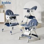 كرسي طعام كيديلو 8131A قابل للتحويل (قابل للطي + هزاز) — Kidilo High Chair 8131A