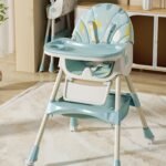 ⁦كرسي طعام كيديلو 8131A قابل للتحويل (قابل للطي + هزاز) — Kidilo High Chair 8131A⁩ - الصورة ⁦15⁩