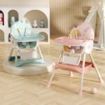 ⁦كرسي طعام كيديلو 8131A قابل للتحويل (قابل للطي + هزاز) — Kidilo High Chair 8131A⁩ - الصورة ⁦13⁩