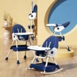 ⁦كرسي طعام كيديلو 8131A قابل للتحويل (قابل للطي + هزاز) — Kidilo High Chair 8131A⁩ - الصورة ⁦11⁩