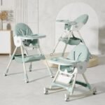 ⁦كرسي طعام كيديلو 8131A قابل للتحويل (قابل للطي + هزاز) — Kidilo High Chair 8131A⁩ - الصورة ⁦3⁩
