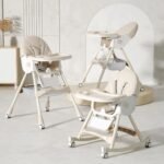 ⁦كرسي طعام كيديلو 8131A قابل للتحويل (قابل للطي + هزاز) — Kidilo High Chair 8131A⁩ - الصورة ⁦4⁩